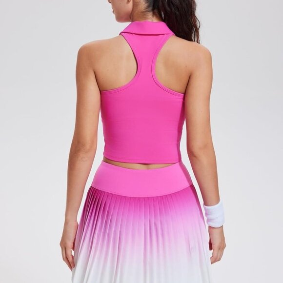 Women Pleated Tennis Skirt Shorts High Waisted Athletic Skorts for Golf - Picture 2 of 6